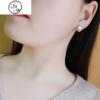 耳钉女纯银气质S925猫眼石镶钻耳环日韩国时尚耳扣耳饰品潮_13 0940猫眼石银针