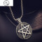 戴在脖子上的个性十二星座吊坠男士项链韩版首饰钛钢饰品。_211 单羽毛