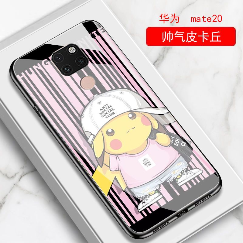 华为mate20pro手机壳玻璃mate20x手机套华为mate20手机壳男女款潮_219 帅气比卡丘（裸壳）mate20pro