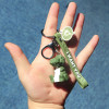 创意卡通钥匙链挂件创意汽车钥匙扣锁匙扣男士女士钥匙圈环包挂饰 绿色恐龙