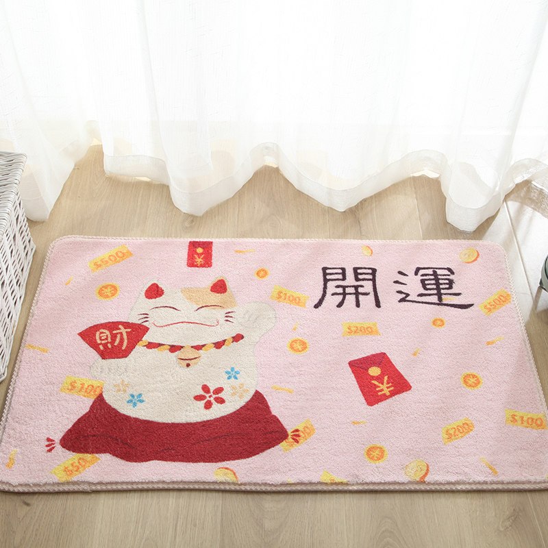地垫垫吸水卫生间地垫防滑浴室口脚垫地毯卧室进_178_514_621_361 50×120厘米 蛋糕绒开运