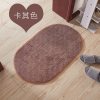 垫子垫地家用卫生间口地垫垫进ins风地毯吸水脚垫浴室防滑 50×120CM 卡其