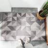 入户地垫进防滑垫家用口地毯入脚垫玄关耐磨防滑客厅垫_8 50x80cm 魔力几何-棕