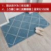 进地垫家用客厅卧室红色地毯喜庆地板脚垫定制口北欧入户垫子_261 120*120cm 大网格蓝
