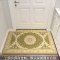 入户地垫垫进踩脚垫子可裁剪口家用欧式客厅厨房地毯卧室_1_187 0.8&times;1.2米（支持裁剪，可定制） 深灰色welcome-蓝