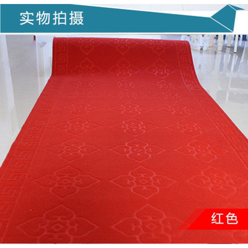 入户垫进地垫口垫客厅走廊地毯蹭土厨房吸水防滑垫脚踏垫_3 100cm宽&times;160cm长. 大红色