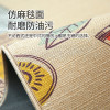 厨房长条地垫防滑垫防水防油垫子家用耐脏脚垫长条地毯满铺_2 一条装：45x180cm 西瓜红清凉夏日