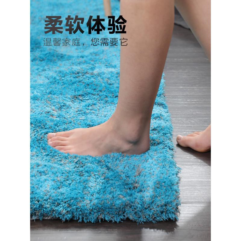 加厚长毛绒客厅地毯沙发茶几垫纯色简约现代卧室床边毯满铺定制_1_287