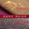 地垫红色地毯垫垫式吸尘厅家用可裁剪现代简约防滑垫子_202 100cmx100纯色 四叶草驼色