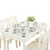PVC桌布防水软玻璃餐桌布茶几布防水防油台布塑料桌布透明水晶板_4_284 70*140cm 透明1.5mm