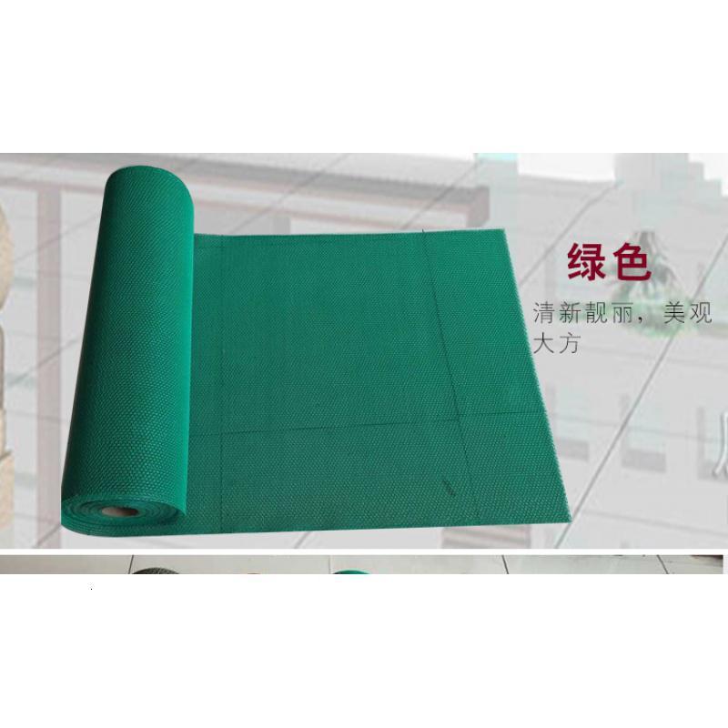 PVC垫厕所防滑垫塑料隔水垫卫生间防水垫浴室防滑地垫！_551 90*1米（加厚款） 绿色