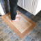卫生间卫浴口吸水防滑地垫脚垫卧室床边柔软地毯方便可机洗地垫_1 约50*60cm小方垫 杏色简约舒绒杏色条纹