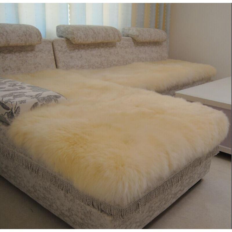 纯羊毛地毯客厅卧室羊毛沙发垫坐垫椅垫飘窗垫床边毯毛毯定做_345_246 整皮裁剪60*120cm 米白色