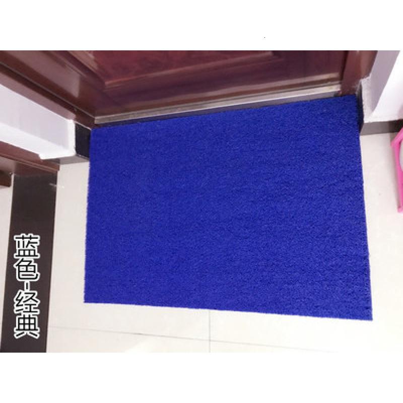 丝圈地垫进入户可裁剪垫脚垫pvc大红迎宾地毯家用防滑垫定制_3_835 1.6米宽*15米长（整卷） 蓝色