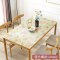 北欧桌布PVC防水防烫防油免洗餐桌垫家用长方形软塑料玻璃水晶板_1_617 90*140cm 1.0mm落叶缤纷