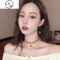 【AS】圣诞节秋冬季流苏可爱少女心项链项圈choker锁骨链新年 圣诞星星（合金材质）