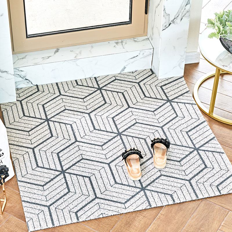 北欧简风垫玄关丝圈地垫可裁剪入户入脚垫家用大口地毯_1 40*60cm【常规压边】 魔力电路