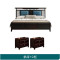 天惠子 床 新中式全实木床1.81.5米轻奢主卧室大婚床软靠双人高箱储物床 1.8米箱抽款单床+2柜
