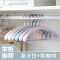 VIERUODIS特惠多功能宽肩无痕衣架防滑衣挂实心塑料衣服挂可旋转衣服撑子_320 象牙白+欧咖啡20个装【优惠装】