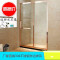 一字型淋浴房淋浴玻璃隔淋浴屏卫浴卫生间玻璃干湿分离隔断 3035型号钛金色400元1平方米不含蒸汽1平方米