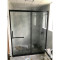 一字型淋浴房淋浴玻璃隔淋浴屏卫浴卫生间玻璃干湿分离隔断 3035型号钛金色400元1平方米不含蒸汽1平方米