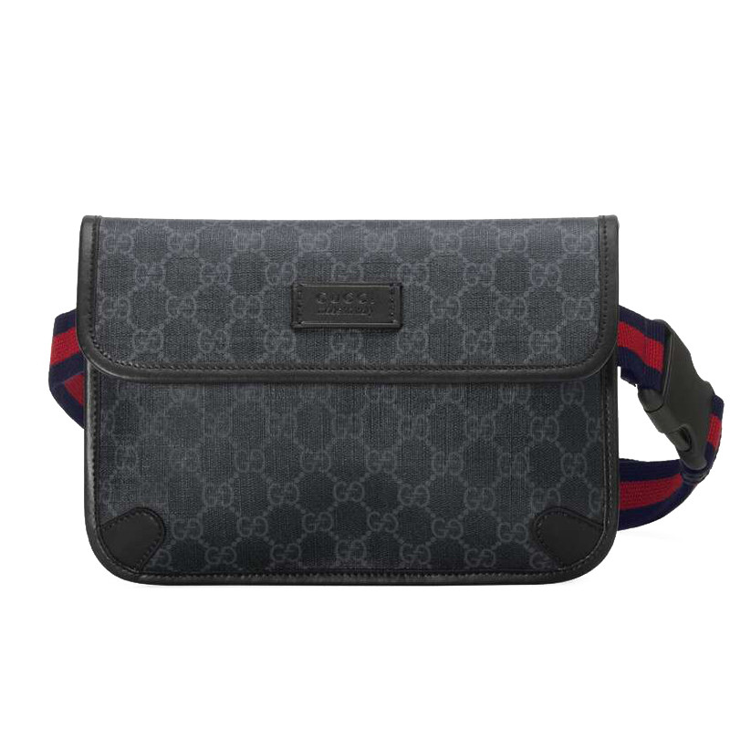 [预售3周左右发货]GUCCI GG涂层 虎头腰包 493930