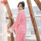 南极人NanJiren睡衣女冬季加厚韩版开衫长袖大码家居服保暖套装T2010 粉色小黄鸭 M