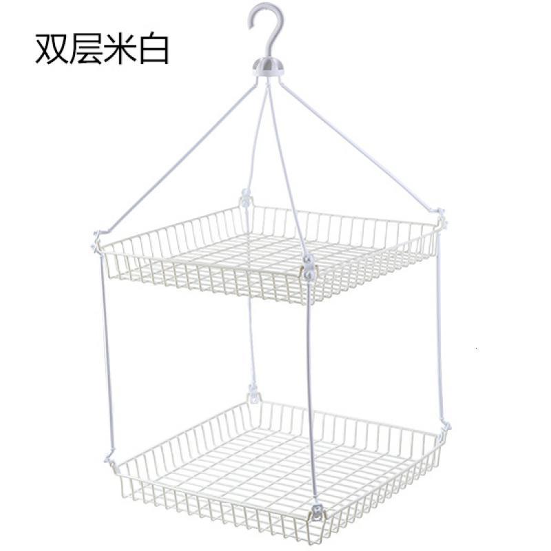 家用平铺晾衣架晒衣网晒毛衣的网兜羊毛衫防变形晾晒神器晾衣篮_110_994 双层米白