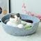 猫窝毛毡窝秋冬保暖猫床猫屋泰迪狗窝猫房子网红猫窝四季通用 买就送！凉垫 浅灰色