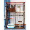猫笼子家用猫别墅双层三四层大号猫咪猫舍实木清仓豪华室内猫笼子 【赠6礼】三层中号升级款【原木色】全年龄段适用【领券+送6礼
