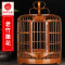 生头画眉鸟笼竹精品全套配件贵州手工刻老竹八哥鸟笼子竹制大号_2 蝴蝶笼36cm简易版（空笼+笼钩）