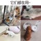 狗盆狗碗猫碗双碗自动饮水食盆狗狗碗猫咪水碗防打翻饭盆宠物用品_5 自动续水双碗（通用） 烟灰色+餐垫（超值！）