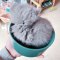 猫碗双碗陶瓷狗碗猫咪食盆饭盆狗狗喝水猫粮碗宠物用品实木防打翻_2 碗直径15.5cm碗深6.8cm 单碗竹木底座