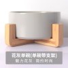 猫碗双碗陶瓷狗碗猫咪食盆饭盆狗狗喝水猫粮碗宠物用品实木防打翻_2 碗直径15.5cm碗深6.8cm 花灰色单碗+竹木底座2件拍组合46.6元