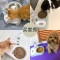 猫碗不锈钢狗碗双碗不湿嘴自动饮水器两用猫宠物粮狗食盆猫咪用品_5 适合猫/小型犬 随机不指定颜色