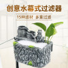 乌龟龟缸滴流盒过滤盒鱼缸过滤器外置上置滤盒净水循环自制小型_1 默认尺寸 【备用滤材包3份】（含过滤棉）
