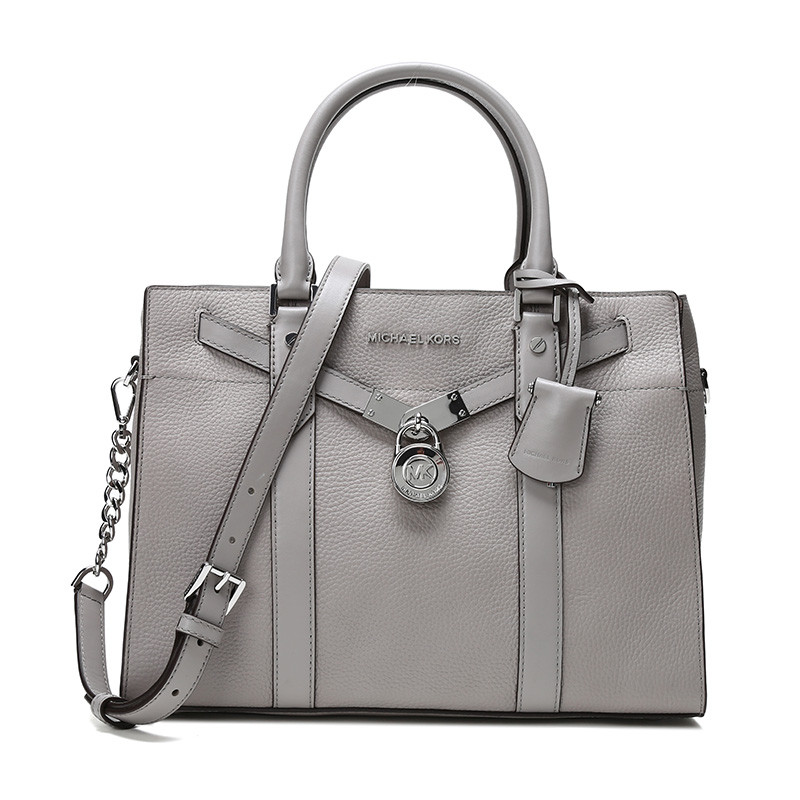 MICHAEL KORS 迈克·科尔斯 MK 女士皮质手提单肩斜挎包 30F9S0HS3L PEARL-GREY-珍珠灰色