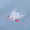 WWE潮牌冬季新款连帽宽松logo刺绣套头情侣卫衣潮 蓝色 S
