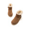 St&Sat/星期六冬季新款圆头低跟绒里雪地靴女靴SS9411A483 36码 97紫色