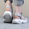 斯凯奇（SKECHERS）女鞋Dlites厚底增高凉鞋魔术贴运动休闲鞋凉鞋31514 31514-GRY（女） 9.5（39.5码）