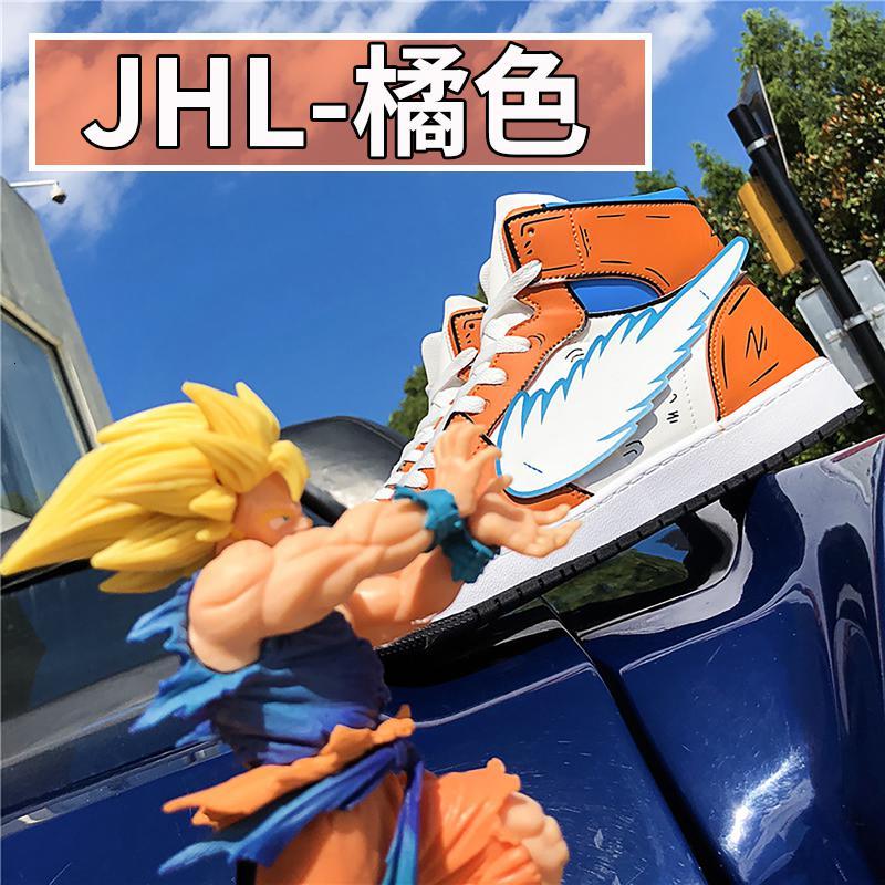 DILIKAN新品aj1莆田同款鞋空军一号2019棉鞋冬鞋女鞋韩版高帮中学生冬天板鞋运动鞋_975_830 40 JHL橘色