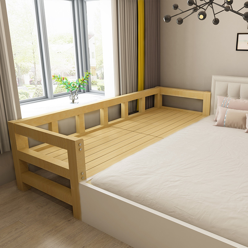 苏宁放心购儿童拼接床实木床加宽床边床延边款拼接神器大人简易折叠