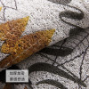 北欧垫ins家用丝圈垫踩脚垫防滑厅地毯玄关除尘蹭脚垫 40cm*60cm 素描黑底叶子丝圈地垫