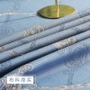 欧式桌布布艺客厅长方形棉麻茶几垫餐桌布现代简约家用深蓝色台布_1 130*180cm 蓝底革花桌布