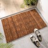 现代简约入户地垫进蹭土垫外脚垫刮泥家用吸水地毯 50*80cm （预售）椰棕素色地垫