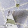 欧式茶几桌布客厅棉麻复古田园风格餐桌布艺长方形垫子美式轻奢风 60*160cm【双口袋收纳】 浮尘之叶（浅蓝）茶几布