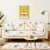 动漫沙发垫套罩客厅夏季全套四季通用防滑正贵妃长沙发巾 110*180cm 童话字母红沙发垫