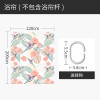 美式浴帘浴室防水布简易帘子套装免打孔隔断帘卫生间干湿分区屏风_1 默认尺寸 蜂鸟与花浴帘220宽*高200送钩