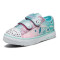 斯凯奇（SKECHERS）童鞋低帮可爱帆布鞋时尚闪钻印花魔术贴休闲鞋10728N 5（37码） 10728N-DMLT（童）