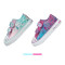 斯凯奇（SKECHERS）童鞋低帮可爱帆布鞋时尚闪钻印花魔术贴休闲鞋10728N 10728N-DMLT（童） 4（36码）
